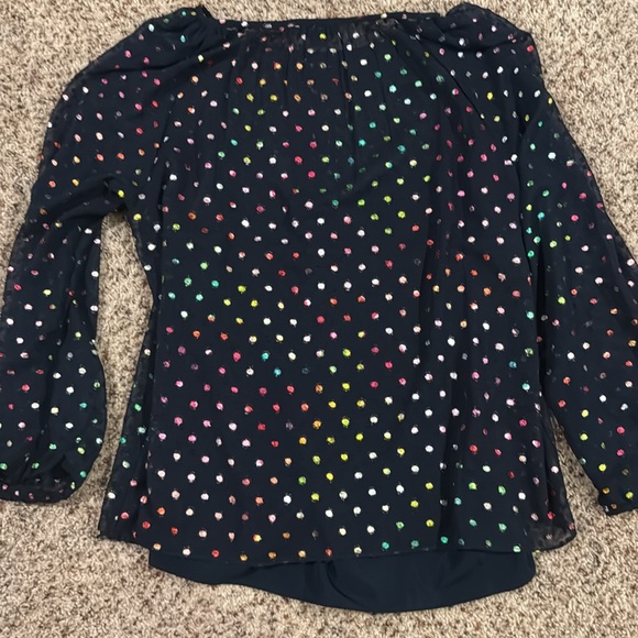 J. Crew metallic polka dot blouse - Picture 10 of 10